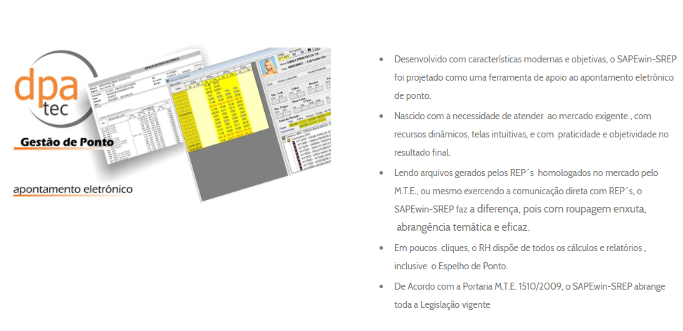 Sistema de Gestão de Ponto SAPEwin-SREP